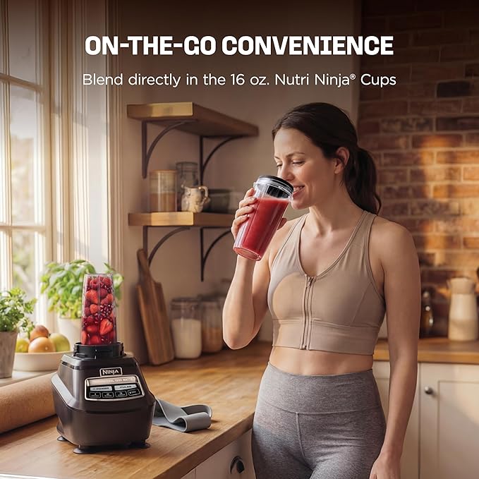 Ninja Kitchen System Pro, 1500W, 72oz Pitcher, 8-Cup, Black, BL770 | 1500W all-in-one blends smoothies, processes salsa & dough. 72-oz pitcher, 8-cup...