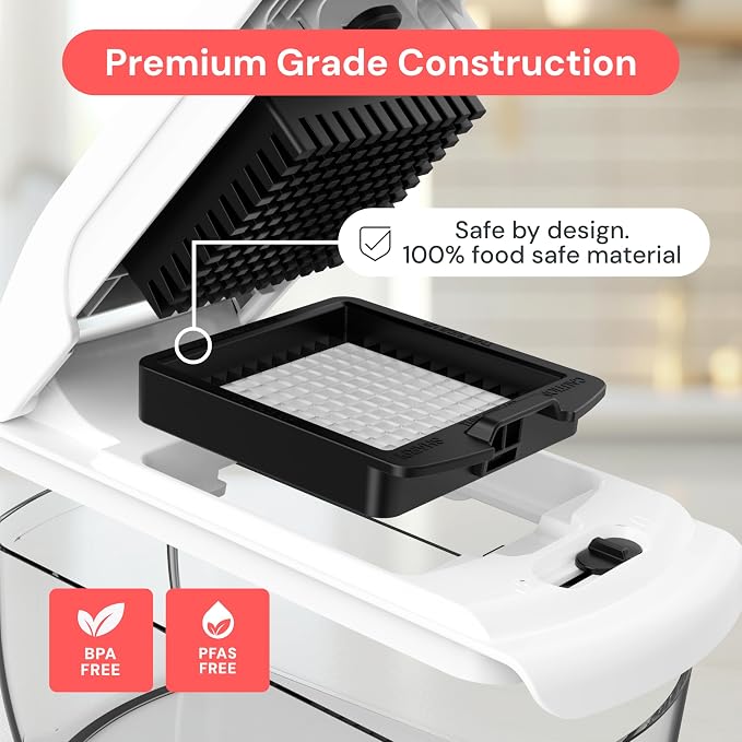 Fullstar Pro Original Vegetable Chopper & Spiralizer, All-in-1 Kitchen Tool Multi-Blade Veggie Chopper, 5-Cup Container Onion & Food Cutter Dicer Spiralizer Dishwasher Safe Kitchen Gadgets & Essentials